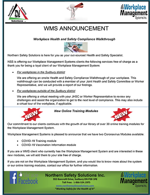 WMS Announcement Jan 2022